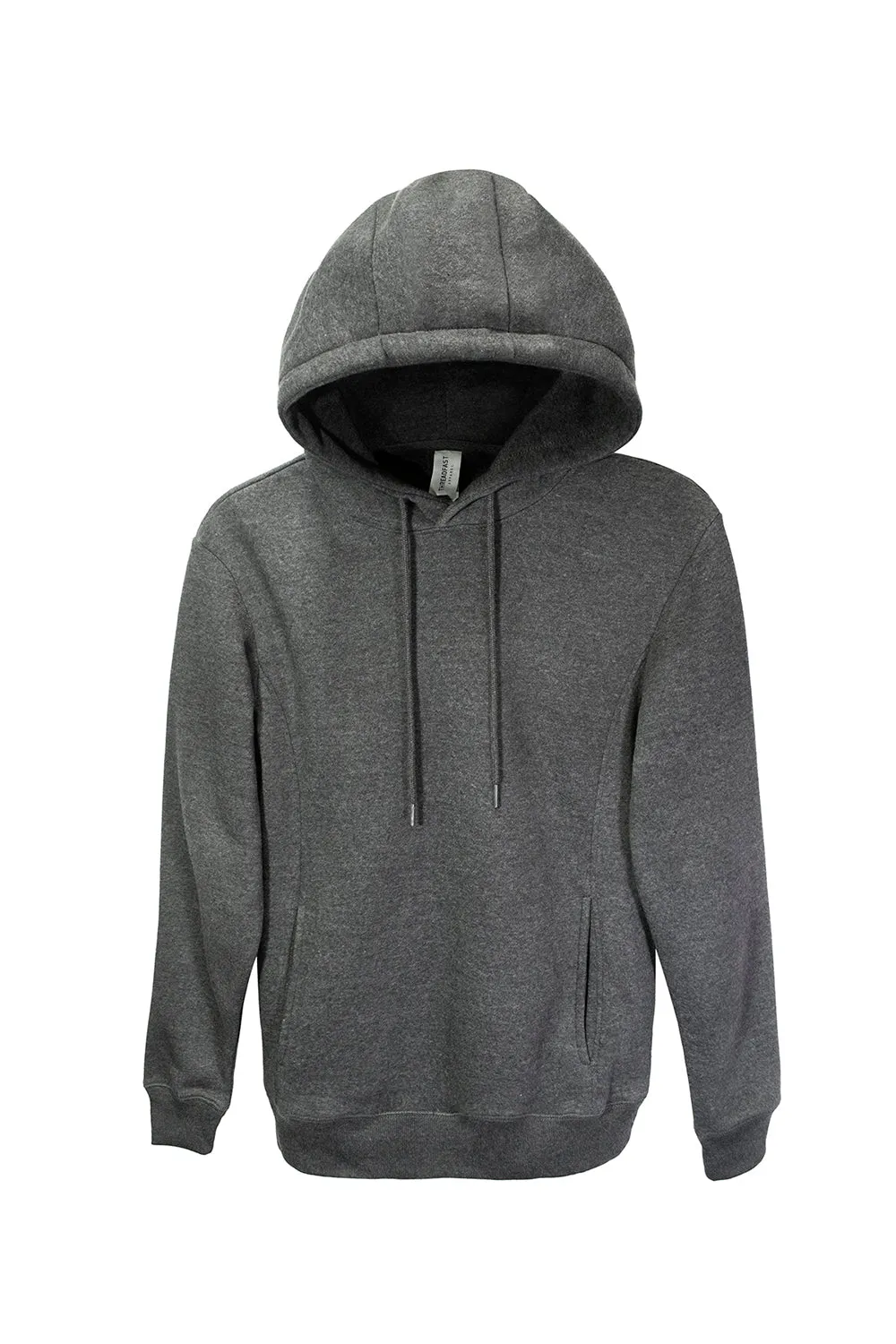 Threadfast Apparel Pull à capuche ultime pour hommes en polaire avec poches - Gris charbon chiné