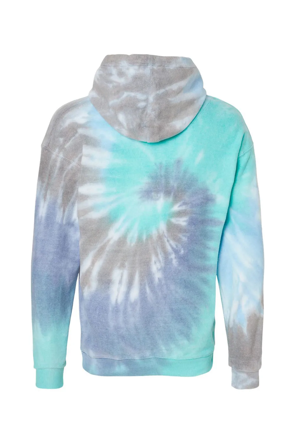 Pull à capuche homme tie-dye effet nuage avec poche kangourou - Glacier