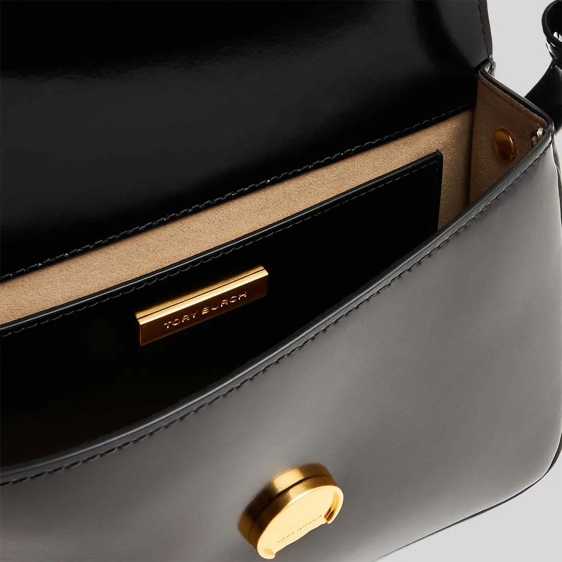 Tory Burch Sacs TORY BURCH Robinson Spazzolato Sac à Bandoulière Convertible Noir 143122