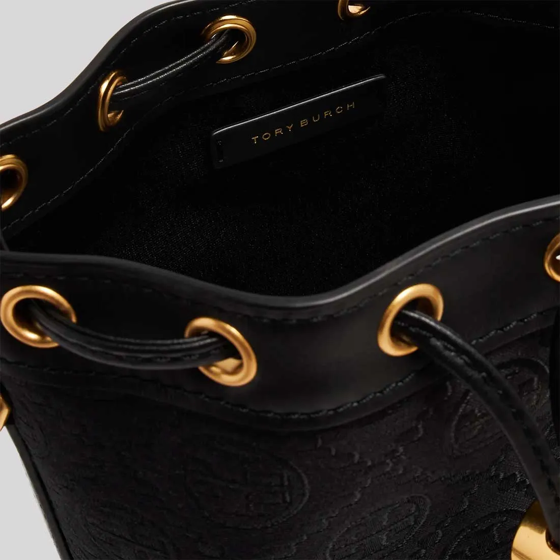 Tory Burch Sacs TORY BURCH T Monogram mini seau Noir 152130