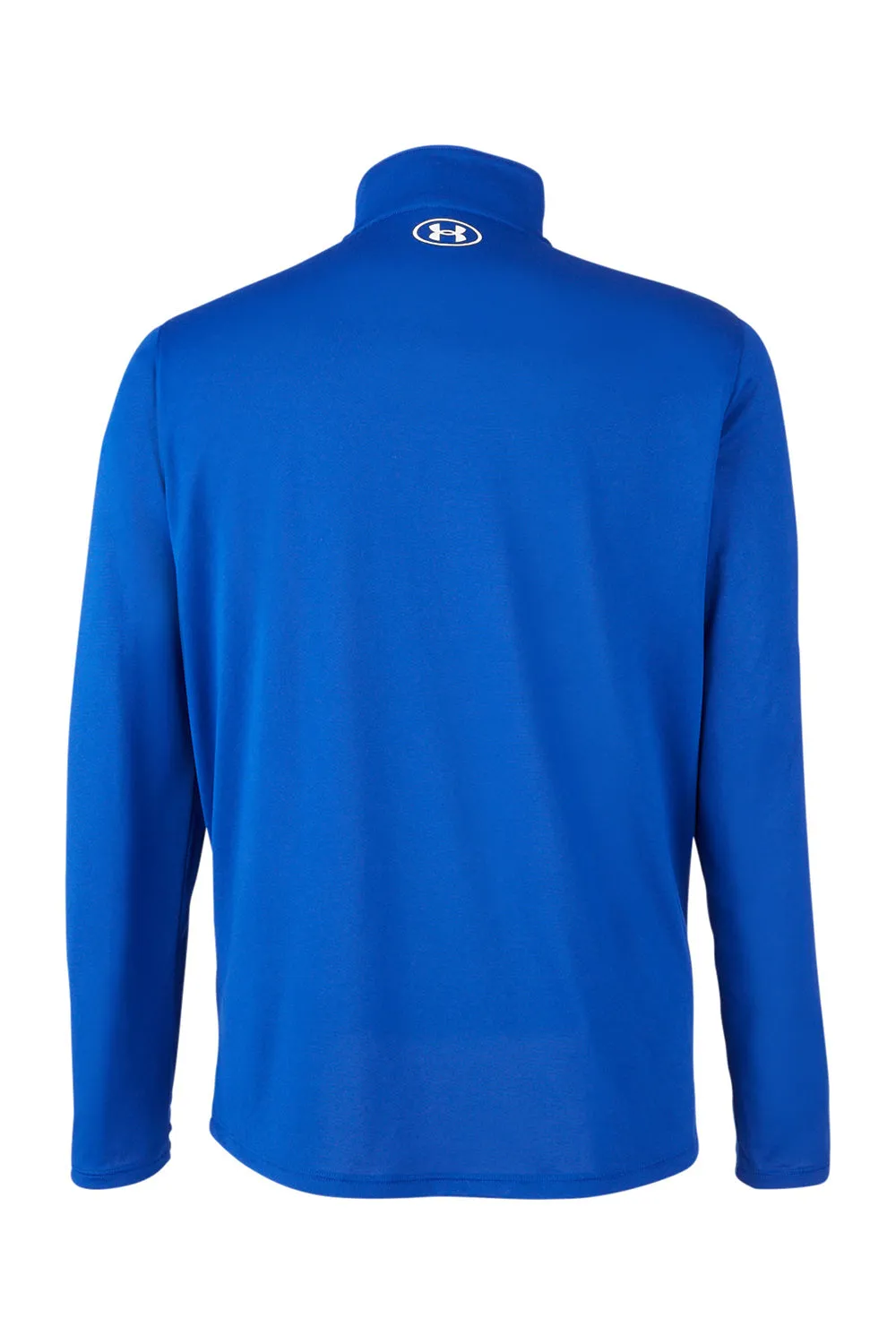 Sweat-shirt 1/4 zip Homme Under Armour Team Tech à évacuation de l'humidité - Bleu royal