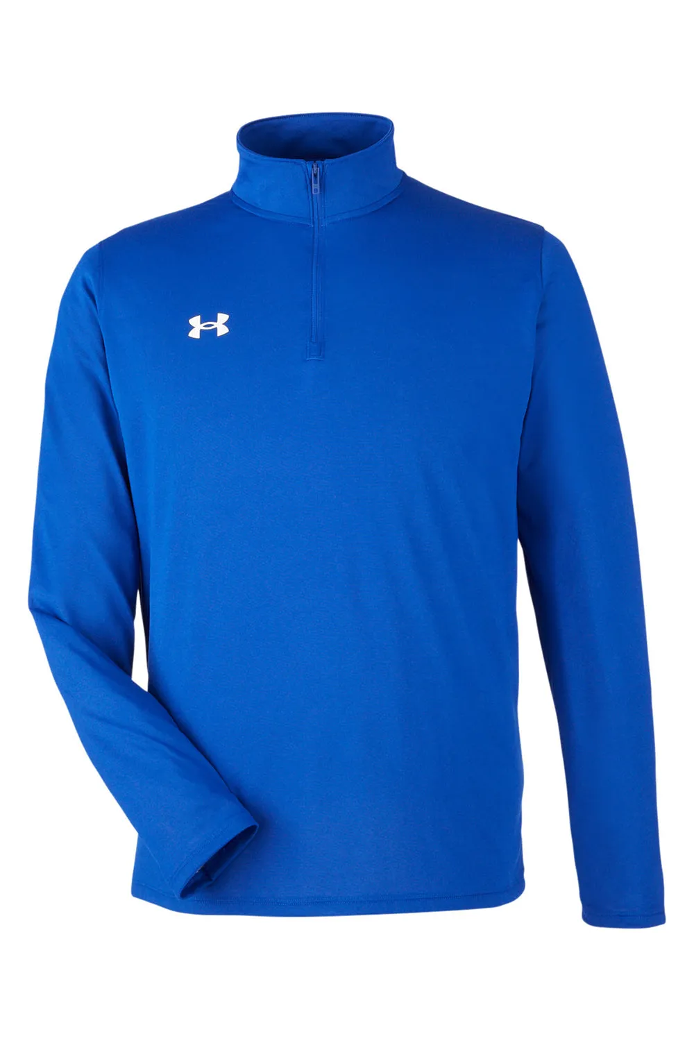 Sweat-shirt 1/4 zip Homme Under Armour Team Tech à évacuation de l'humidité - Bleu royal