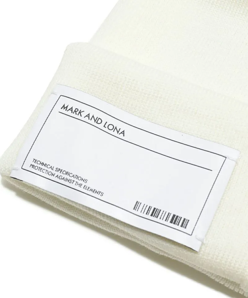 Bonnet tricoté unisexe CD9-SWBN BLANC