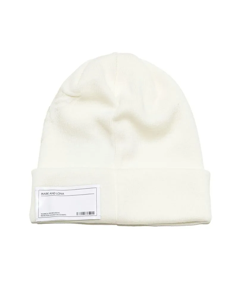 Bonnet tricoté unisexe CD9-SWBN BLANC