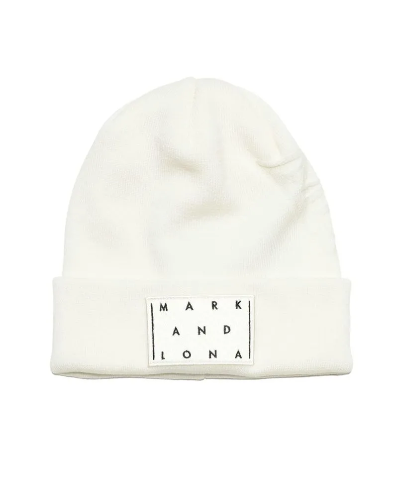 Bonnet tricoté unisexe CD9-SWBN BLANC