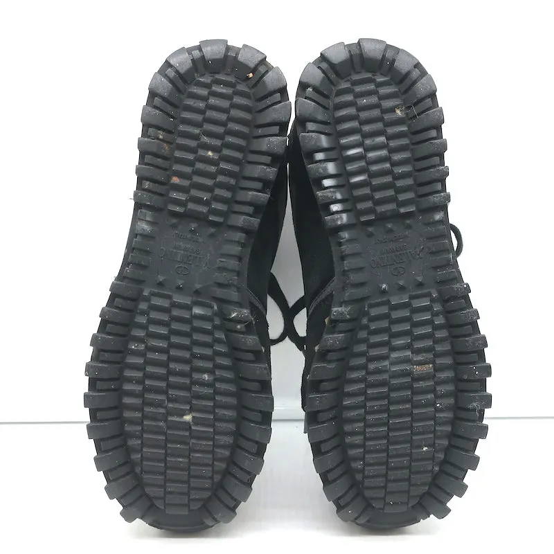 Valentino Soul Rockstud Sneakers Camouflage Noir & Suède Gris Taille 35