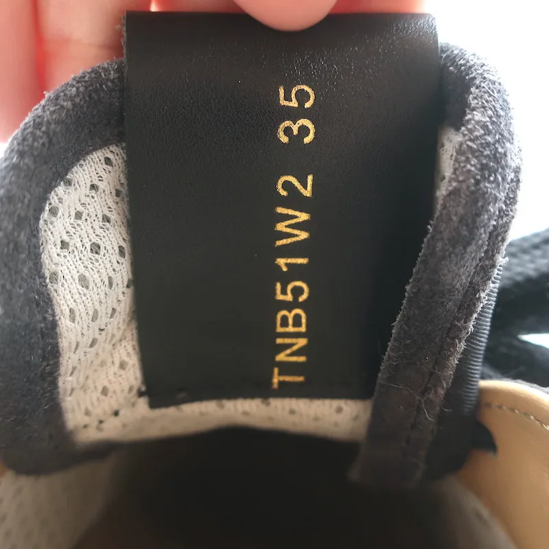 Valentino Soul Rockstud Sneakers Camouflage Noir & Suède Gris Taille 35