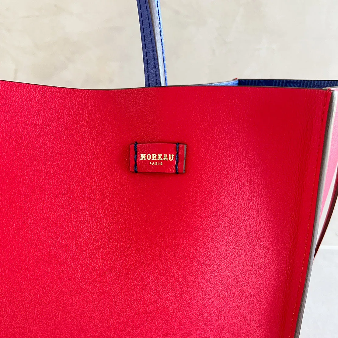 Vincennes MM Sac réversible, Bleu / Rouge Moreau Bags