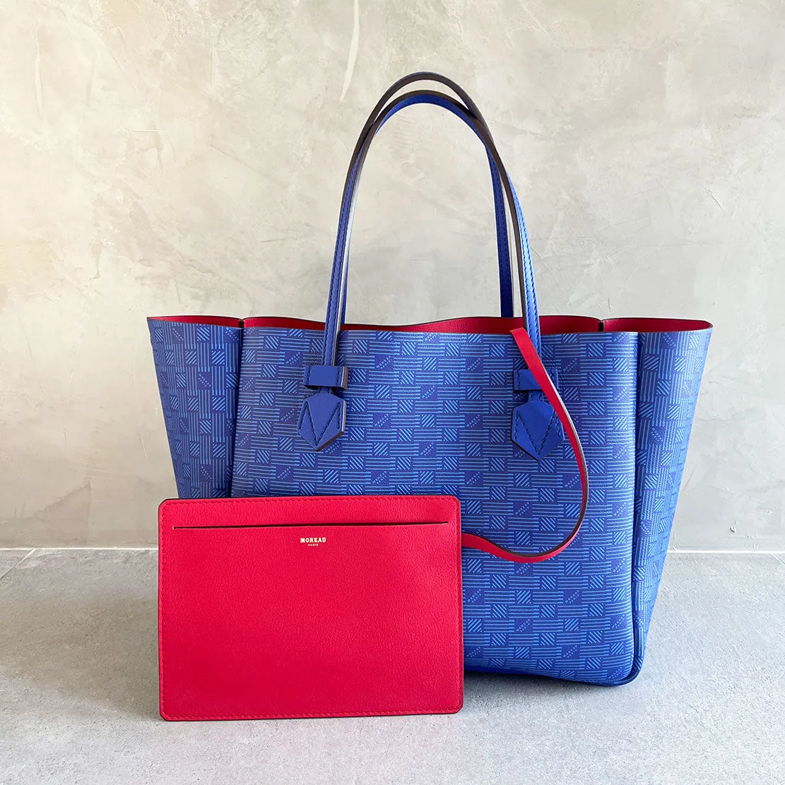 Vincennes MM Sac réversible, Bleu / Rouge Moreau Bags