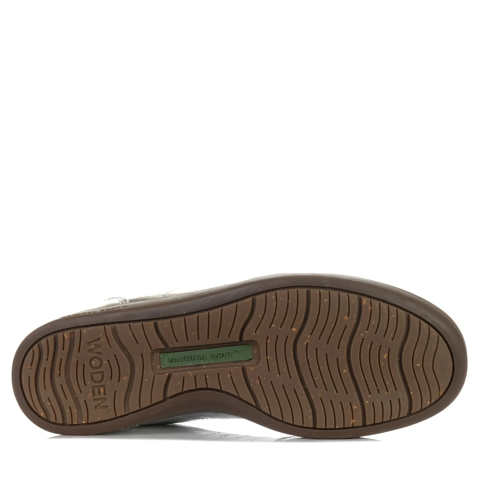 Woden Bjork Cuir Argenté