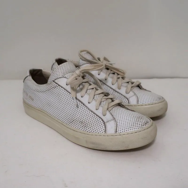 Baskets basses Achilles en cuir perforé blanc Common Projects Taille 38 pour Femme