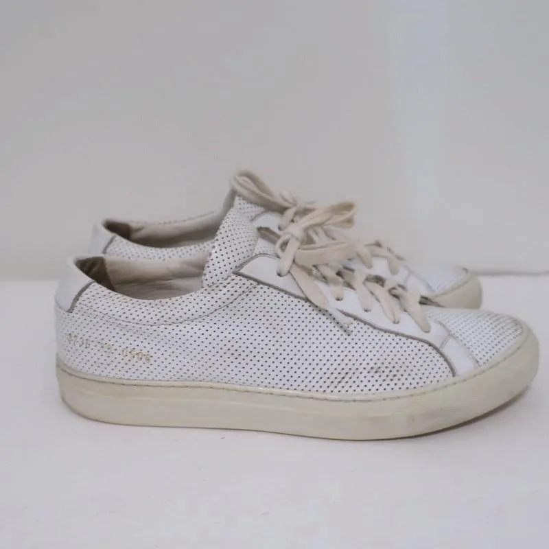 Baskets basses Achilles en cuir perforé blanc Common Projects Taille 38 pour Femme