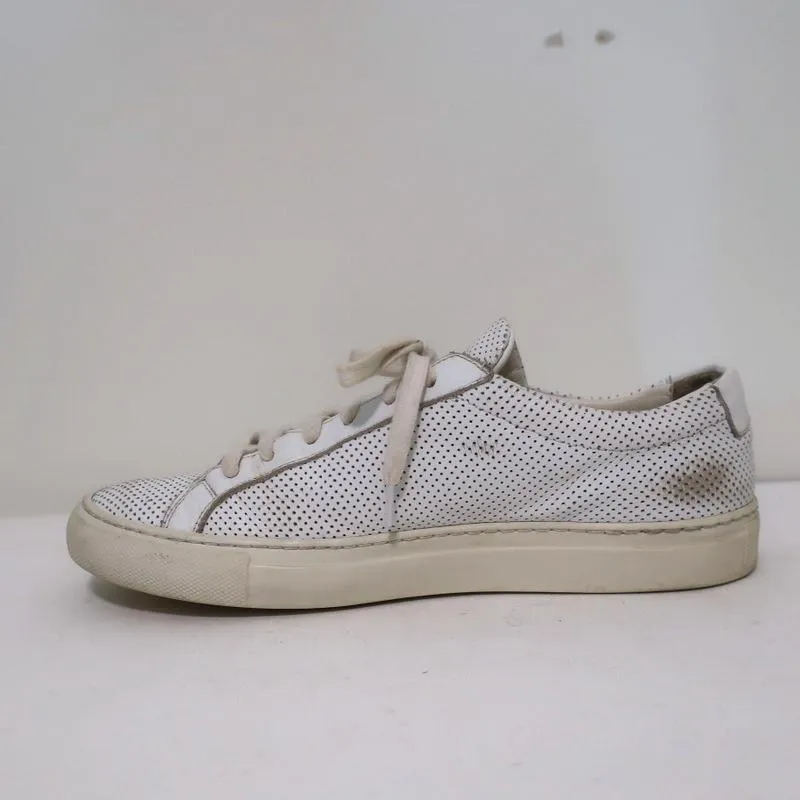 Baskets basses Achilles en cuir perforé blanc Common Projects Taille 38 pour Femme
