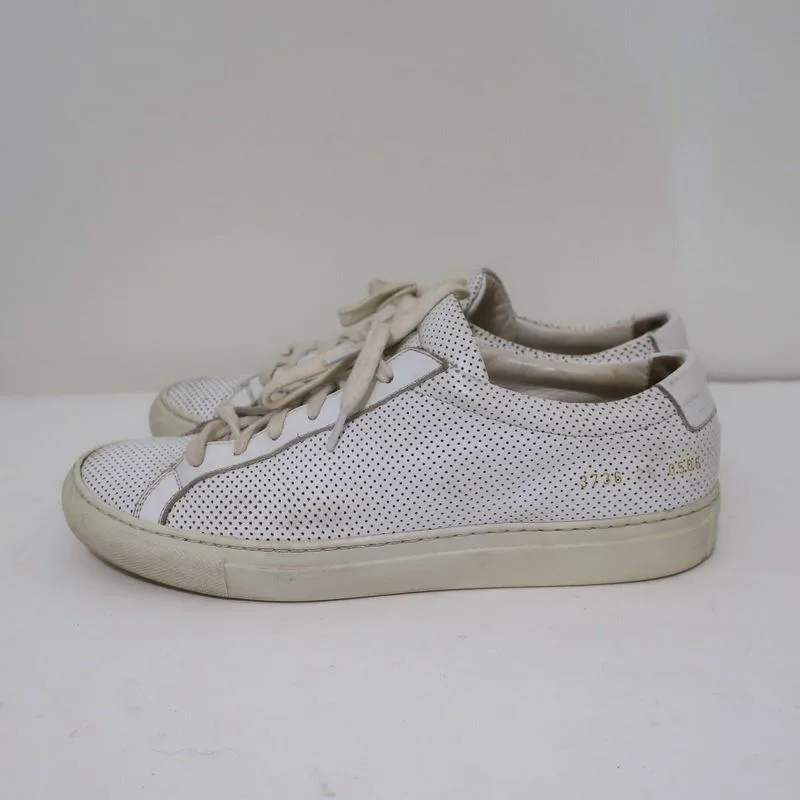 Baskets basses Achilles en cuir perforé blanc Common Projects Taille 38 pour Femme