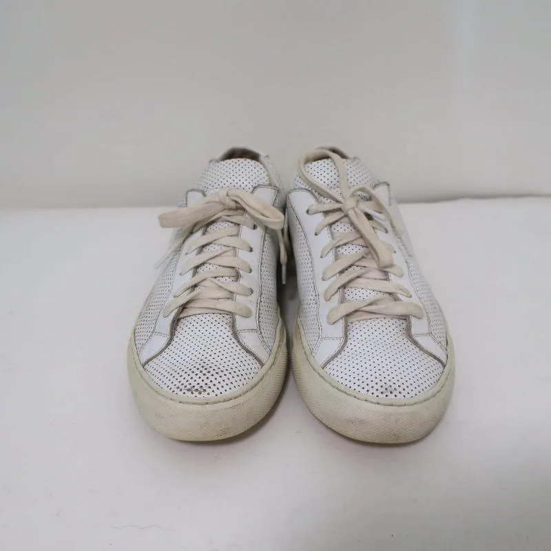 Baskets basses Achilles en cuir perforé blanc Common Projects Taille 38 pour Femme