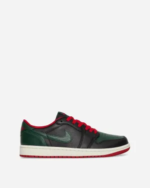 Women's Air Jordan 1 Retro Low OG Sneakers Black / Gorge Green
