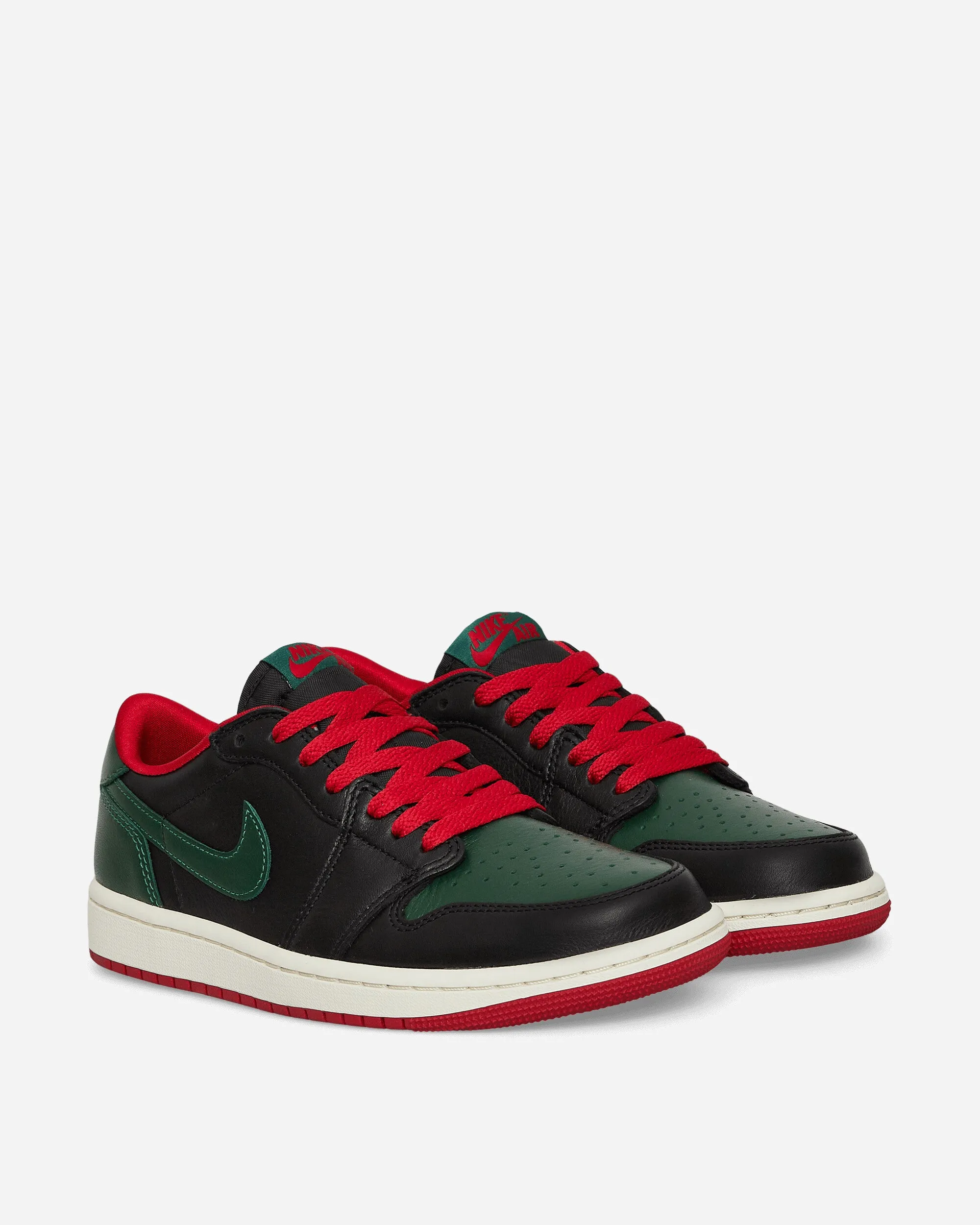 Chaussures de sport Air Jordan 1 Retro Low OG pour femme Noir / Vert Gorge
