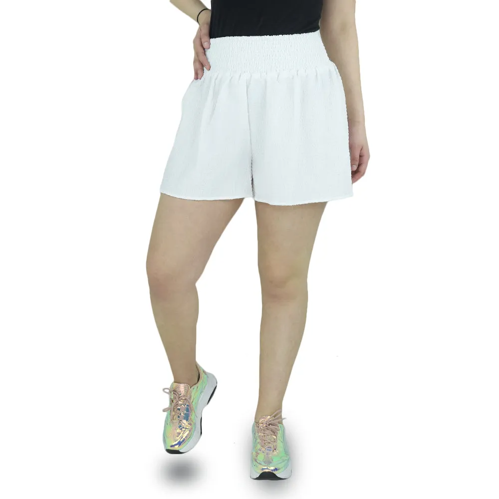 Short décontracté pour femmes, Blanc