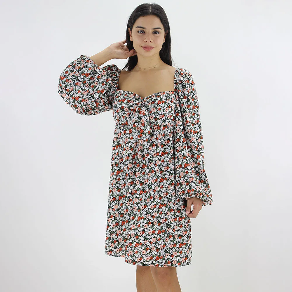 Robe imprimée florale pour femme, Multi