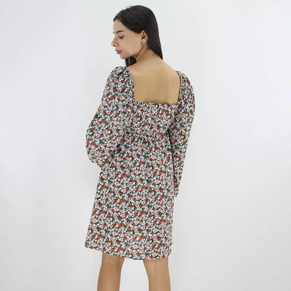 Robe imprimée florale pour femme, Multi