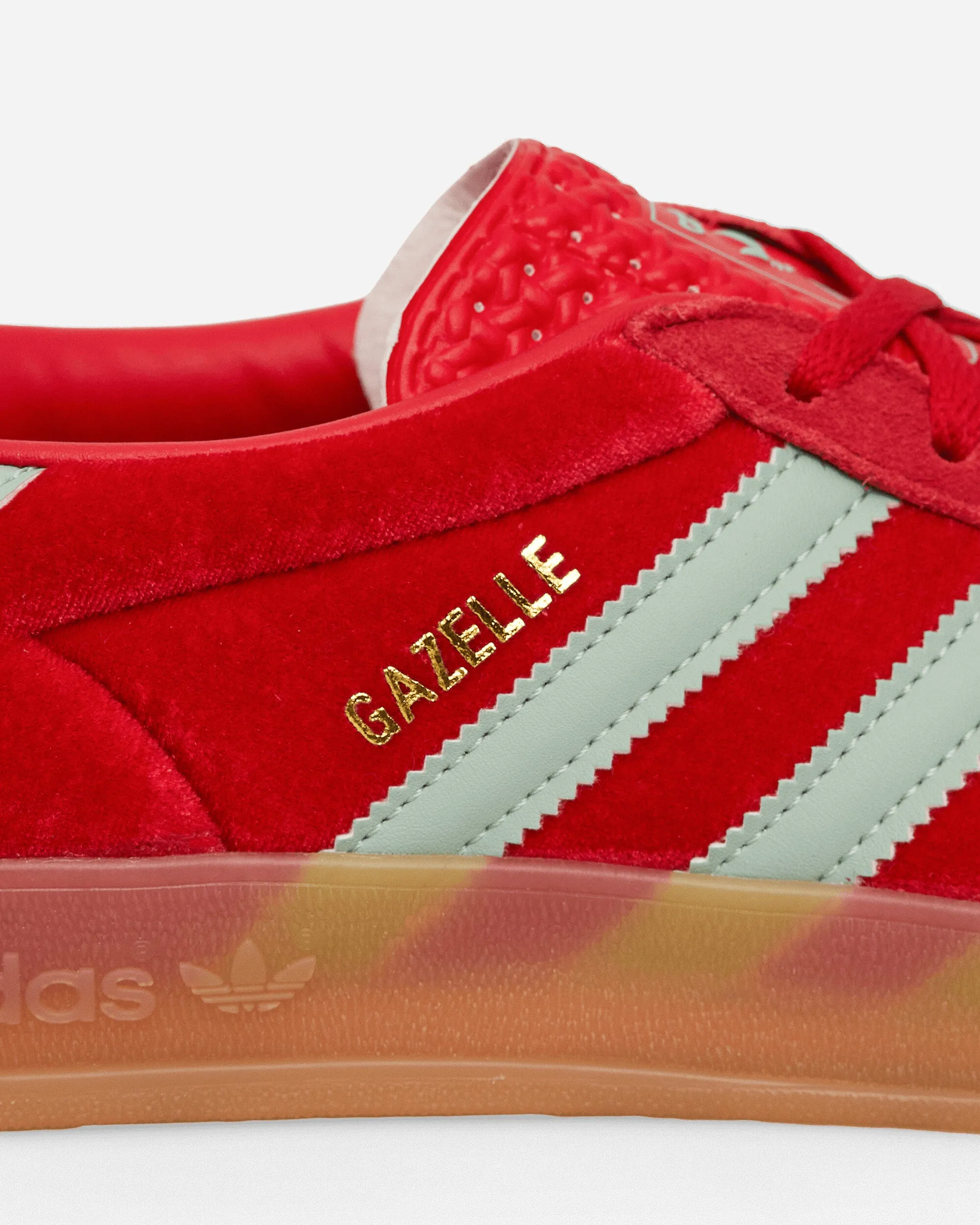 Baskets d'intérieur Gazelle pour femme Rouge vif / Vert brumeux