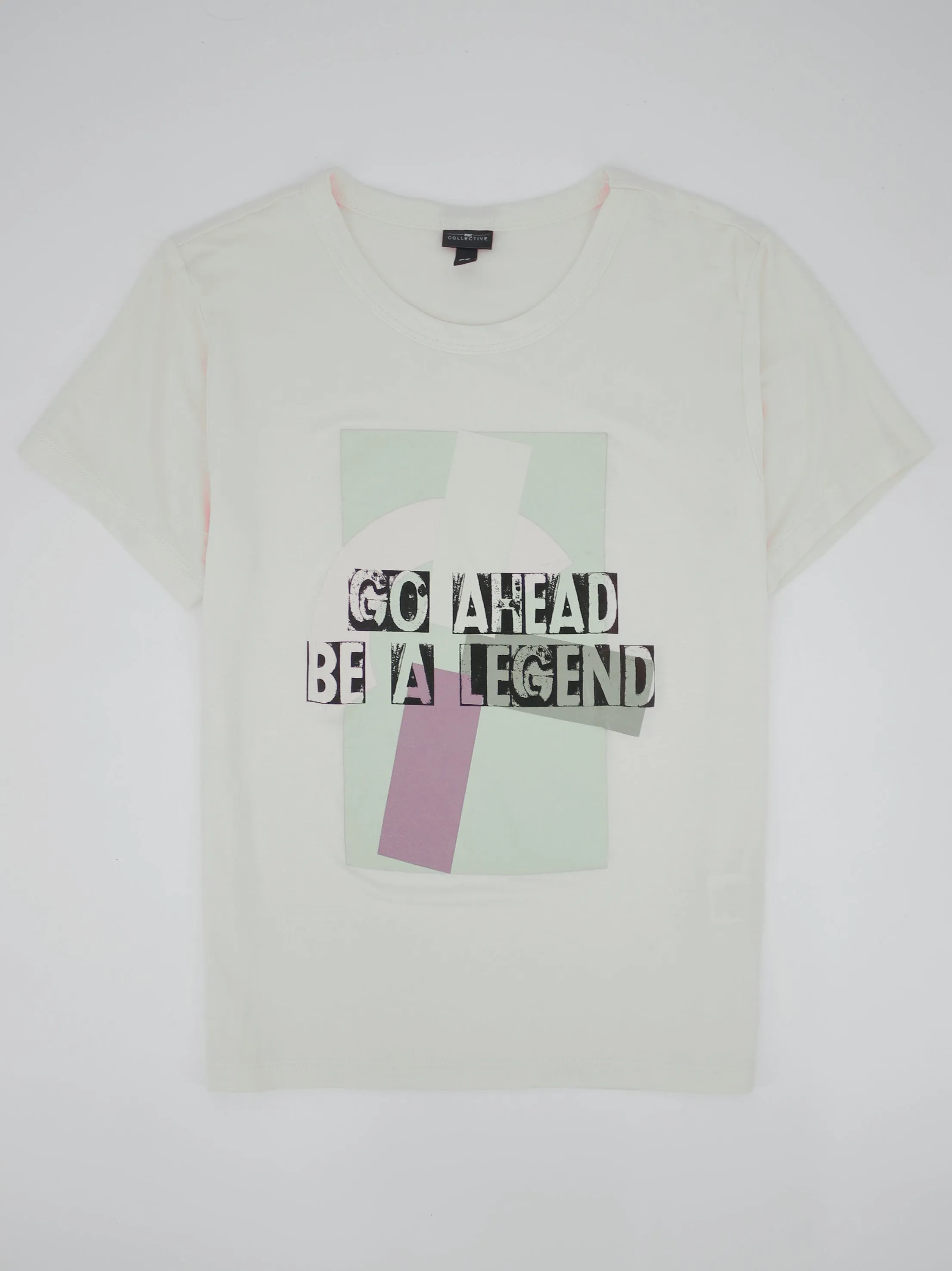 T-Shirt Femme à Imprimé Graphique, Blanc