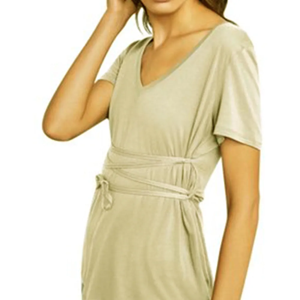 Haut Femme à Lacets dans le Dos, Beige