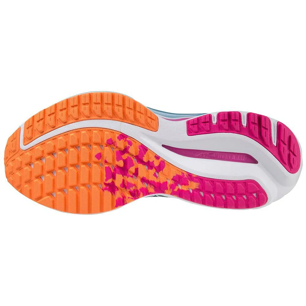 Mizuno Wave Inspire 19 D pour Femme Bleu Provincial-Blanc