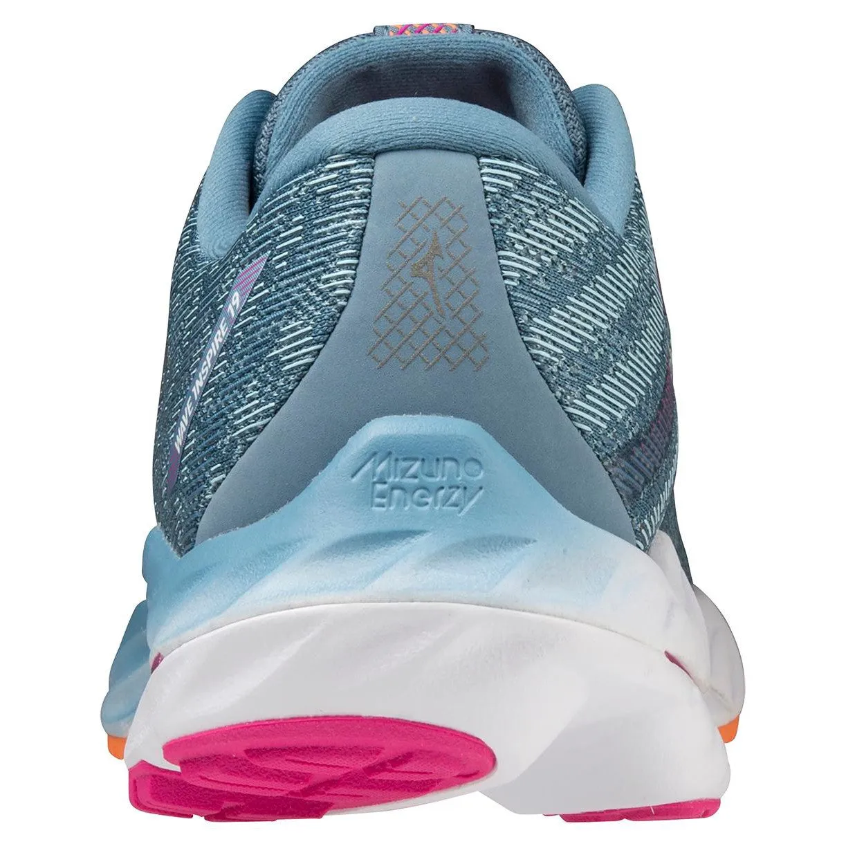 Mizuno Wave Inspire 19 D pour Femme Bleu Provincial-Blanc