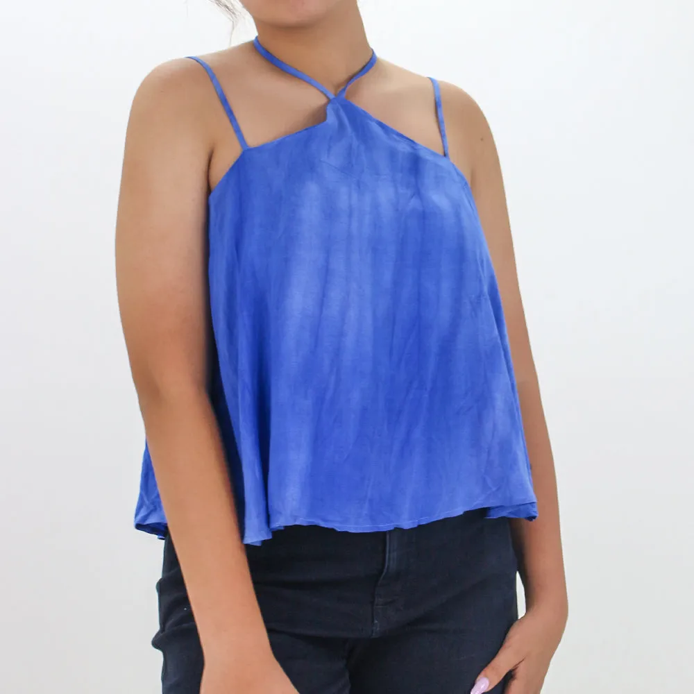 Haut décontracté Shadow pour femme, Bleu