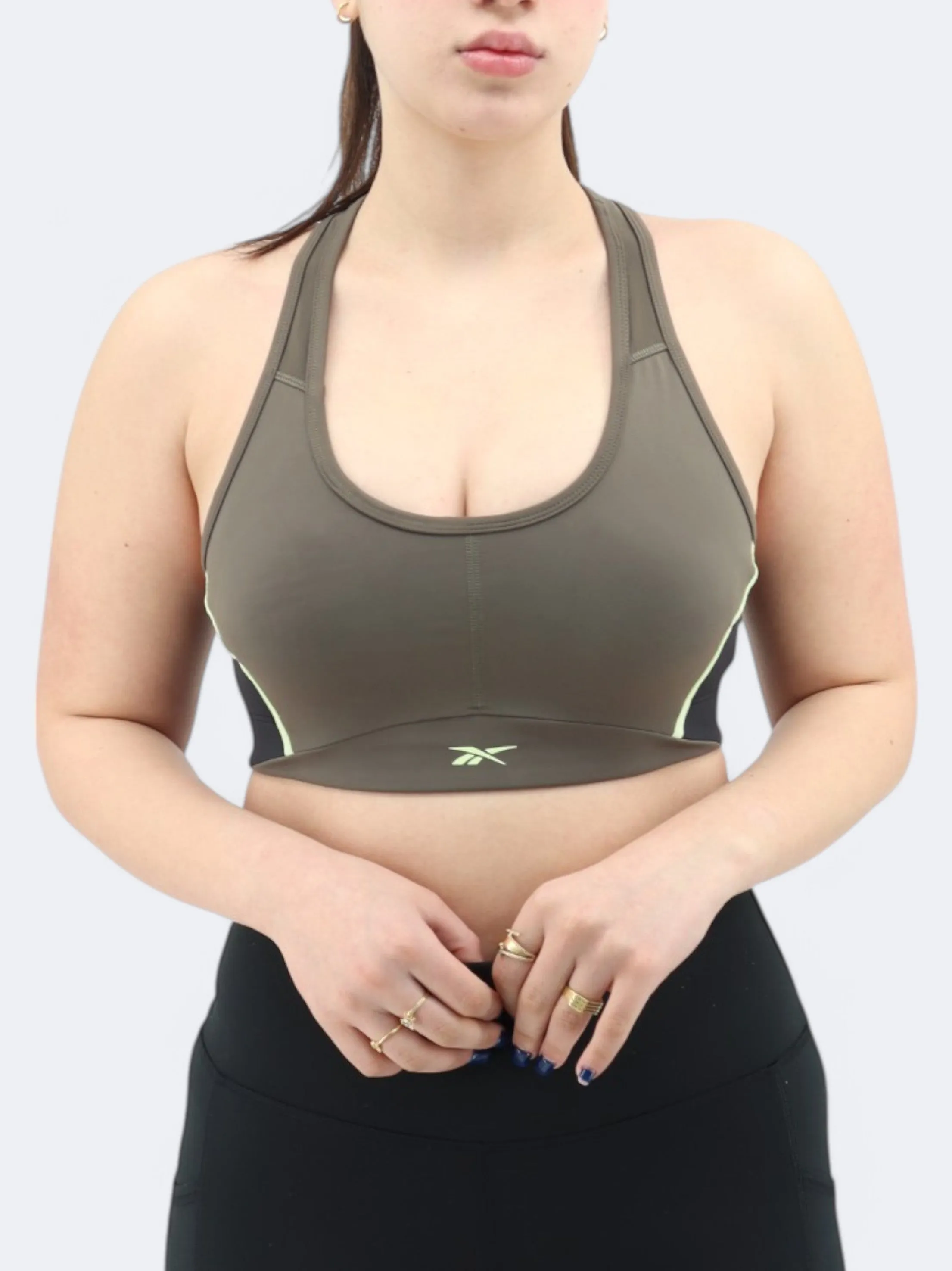 Haut de sport féminin court, Taupe