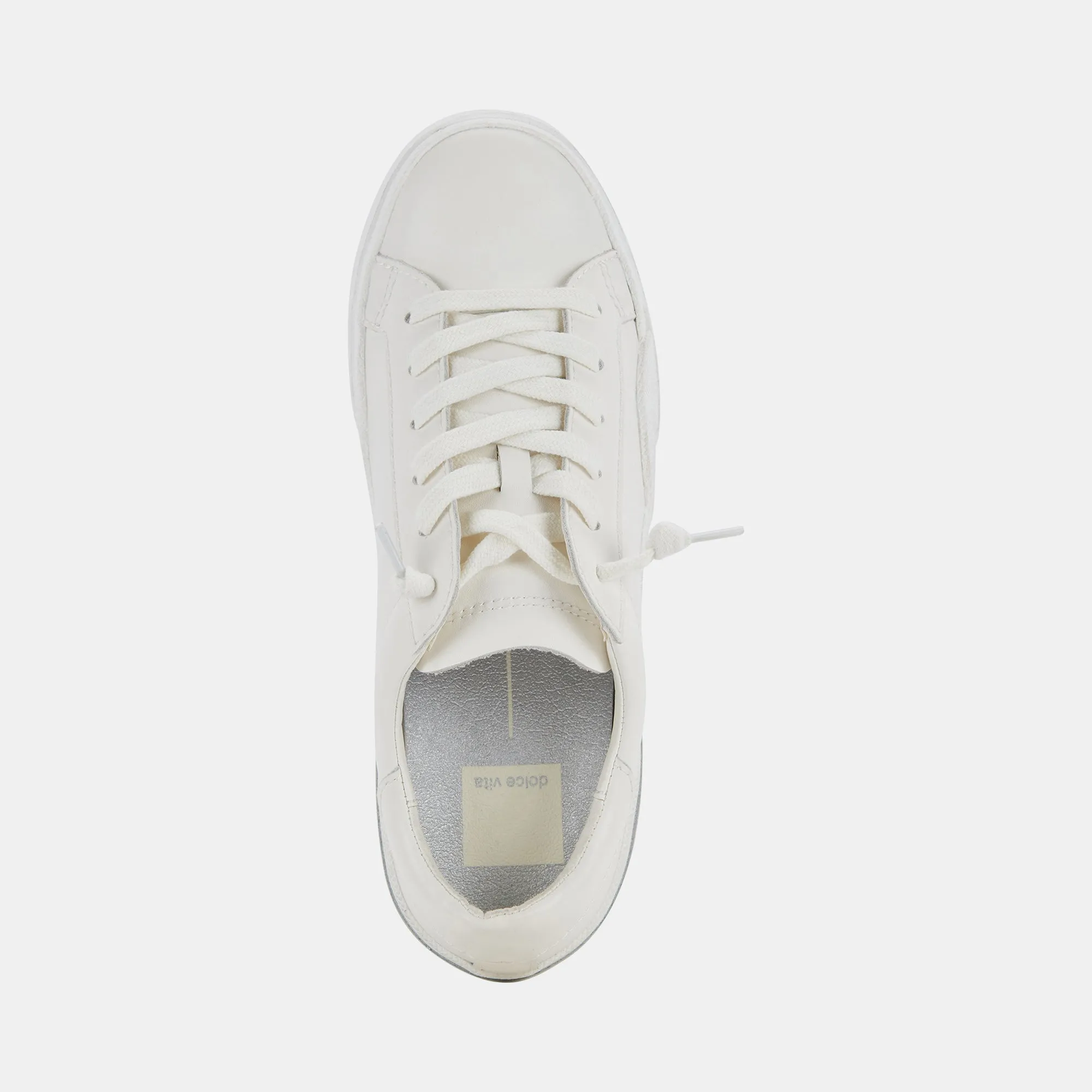 ZINA 360 SNEAKERS BLANC CUIR RECYCLÉ