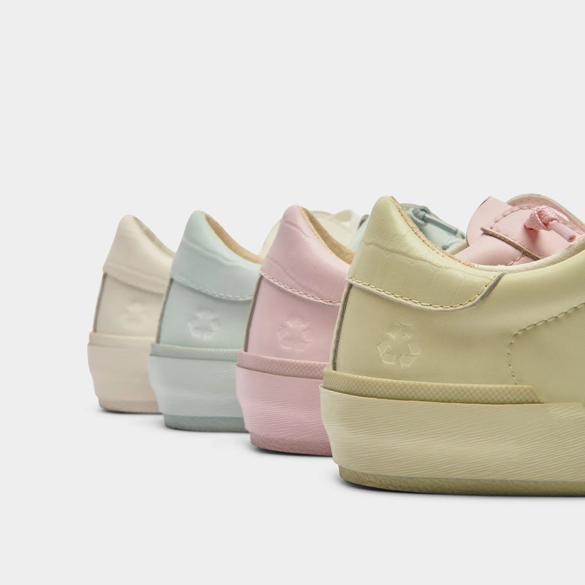 ZINA 360 SNEAKERS BLANC CUIR RECYCLÉ