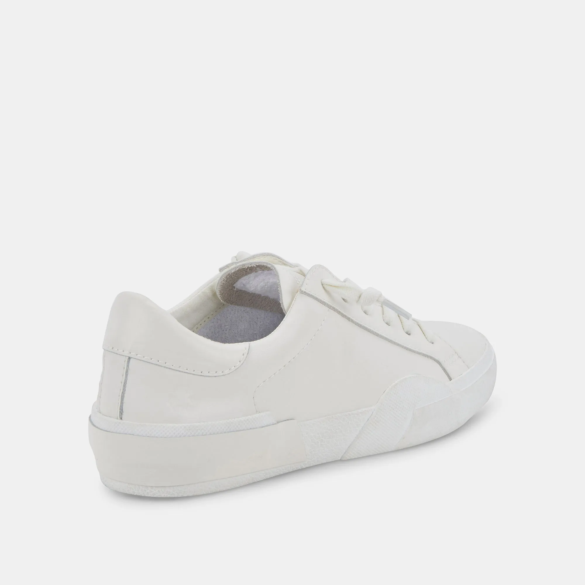 ZINA 360 SNEAKERS BLANC CUIR RECYCLÉ