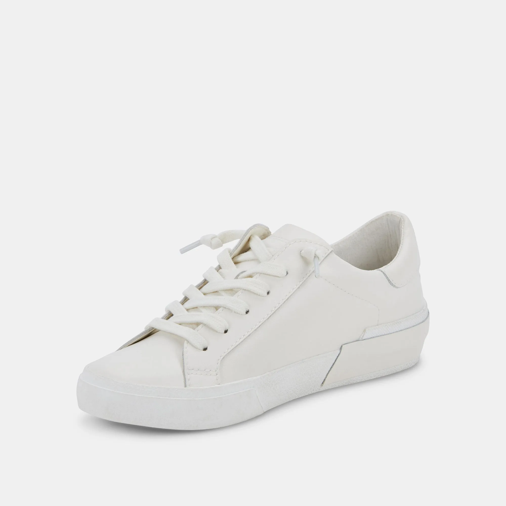 ZINA 360 SNEAKERS BLANC CUIR RECYCLÉ