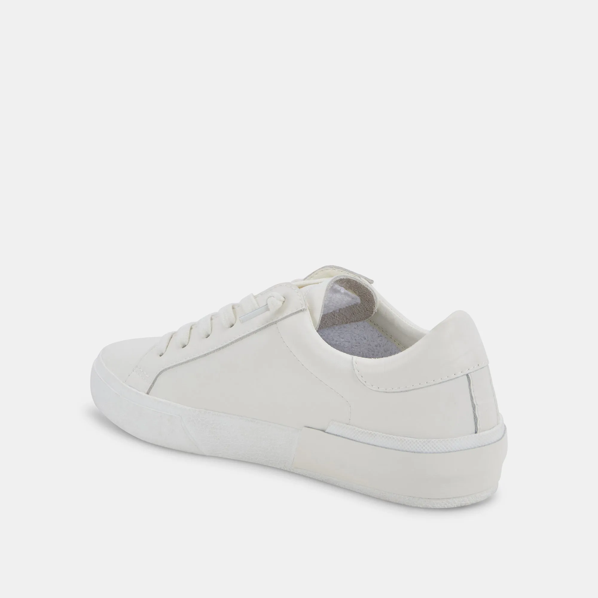 ZINA 360 SNEAKERS BLANC CUIR RECYCLÉ