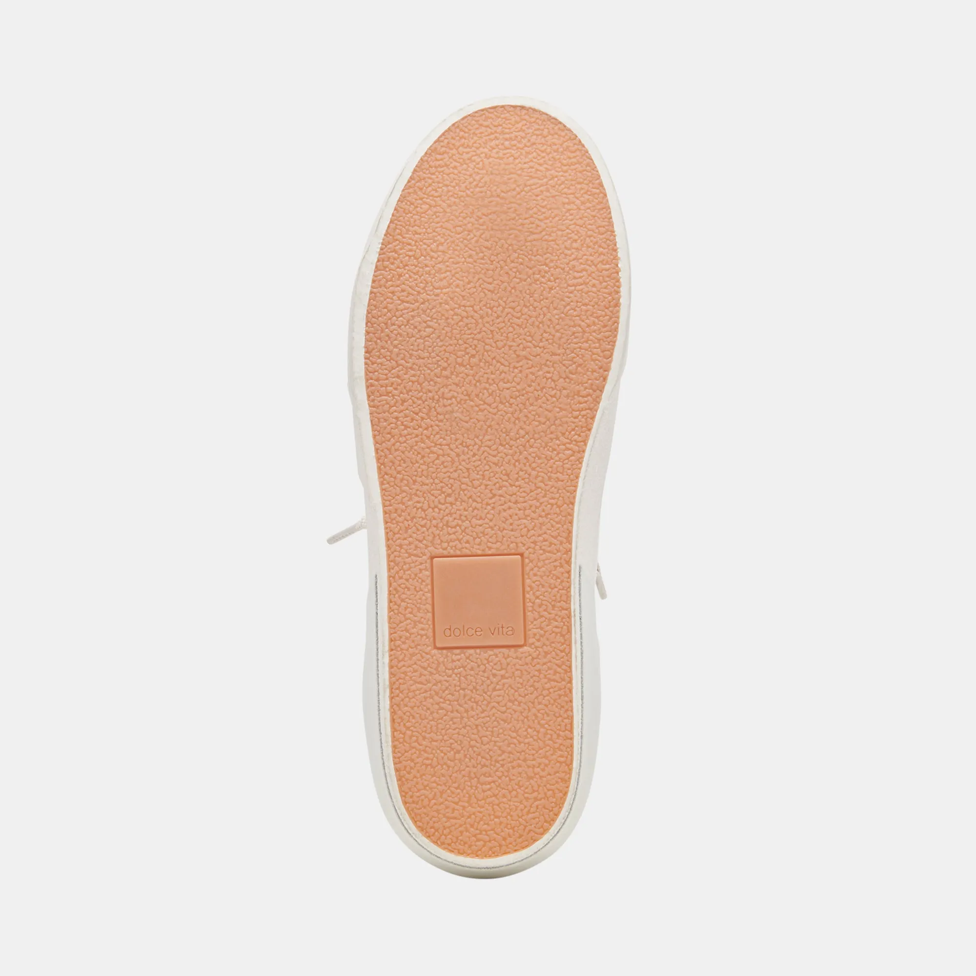 ZINA FOAM 360 SNEAKERS BLANC ARGENT CUIR RECYCLÉ